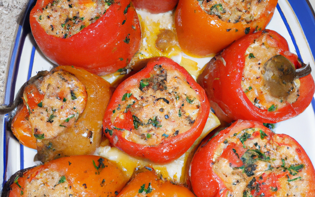 Poivrons farcis à la tunisienne