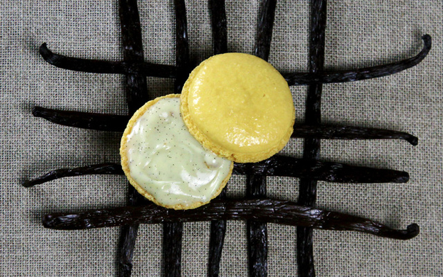 Macarons rhum vanille