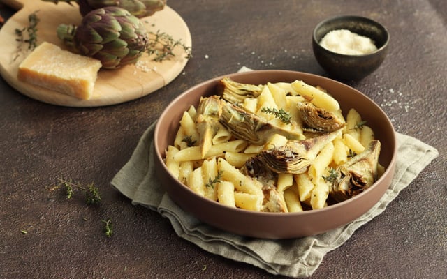 Pâtes aux artichauts poivrade