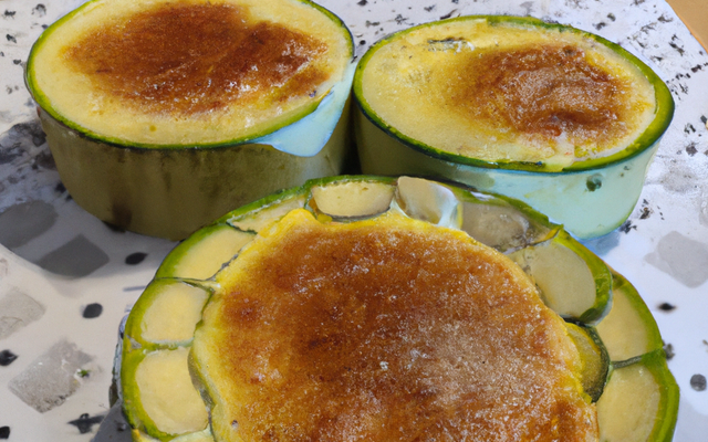 Flans de courgettes au saint nectaire