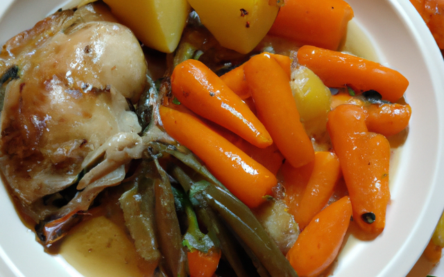 Emincé de dinde aux parfums du Calvados, accompagné de palets aux carottes de Créances