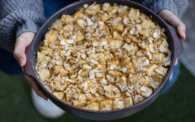 Clafoutis allégé pommes et amandes