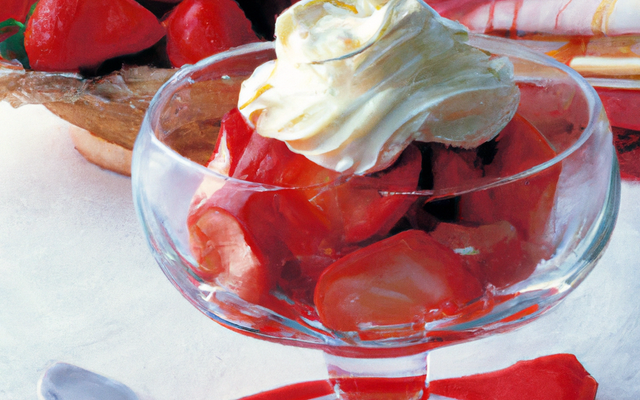 Dessert Fraise chantilly