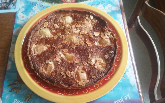 Tarte amandine aux poires