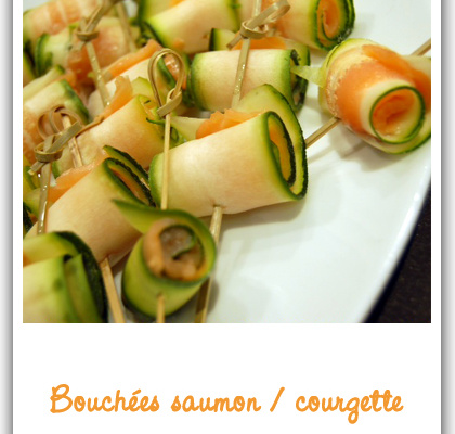 Bouchées saumon/courgette