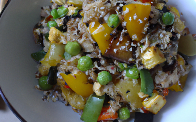 poêlée de blé aux légumes asiatiques