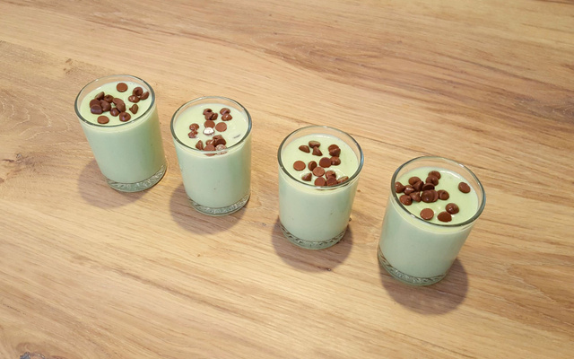 Crème à la pistache, verrine