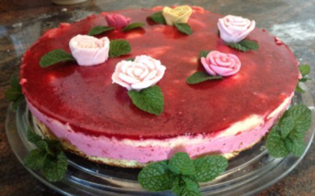 Bavarois citron et framboises