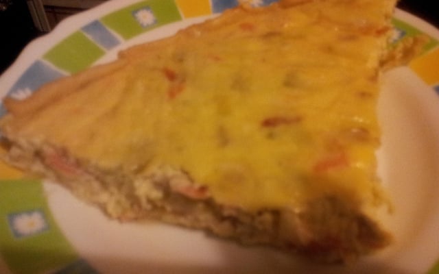 Tarte poireau saumon