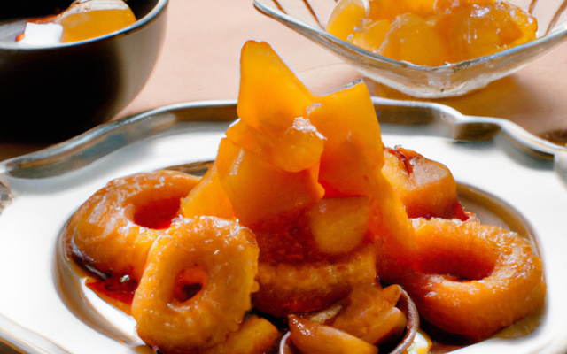 Aumônières aux pommes confites parfumées au Calvados