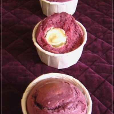 Muffins "surprise" à la framboise