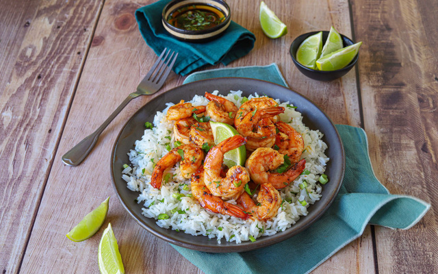 Crevettes grillées au citron vert