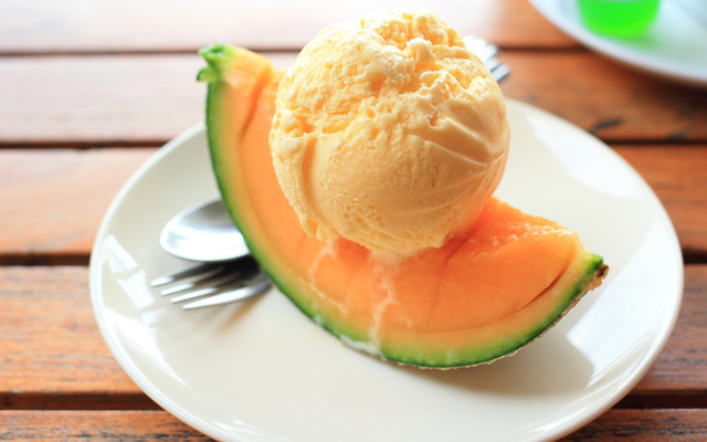 Glace au melon