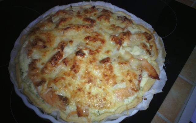 Tarte au chou-fleur et saumon fumé