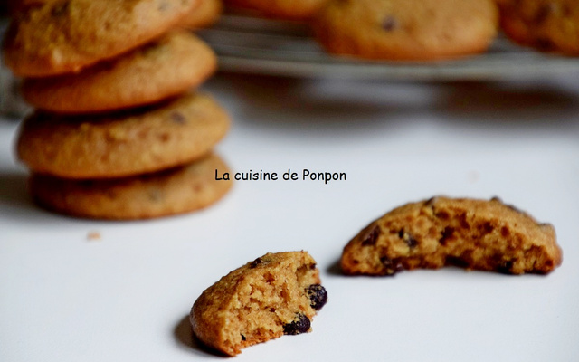 Biscuit moelleux à la crème de marron et pépites de chocolat