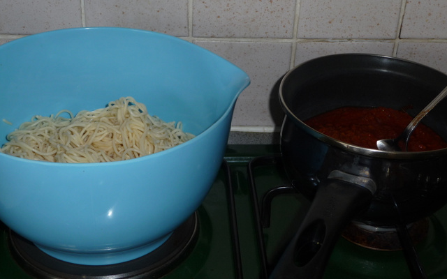 Spaghettis à la bolognaise maison