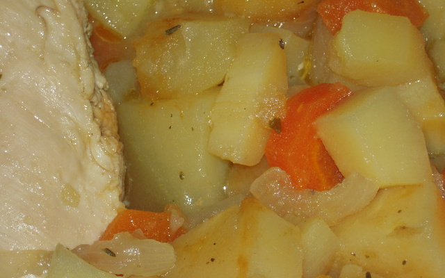 Poulet en cocotte à la moutarde