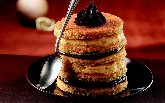 Petites bûches verticales comme un mille feuille