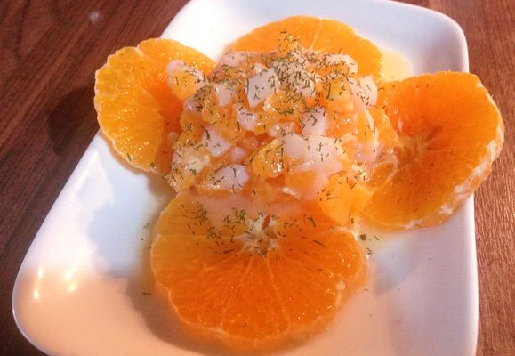 Tartare de Saint-Jacques aux mandarines