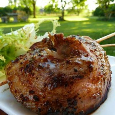 Poitrine de porc roulée à la moutarde ancienne