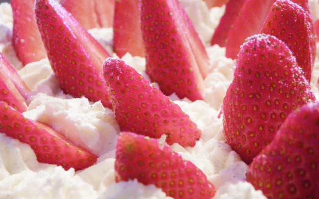 Tarte aux fraises et spéculoos