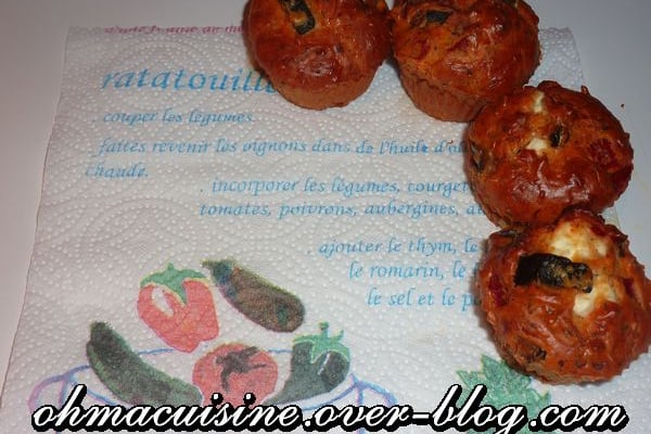 Cake ratatouille feta