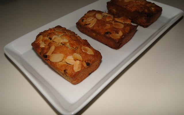 Cake à la farine de châtaignes et aux fruits secs