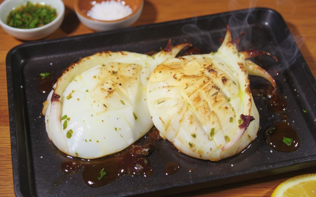 Seiches à la plancha