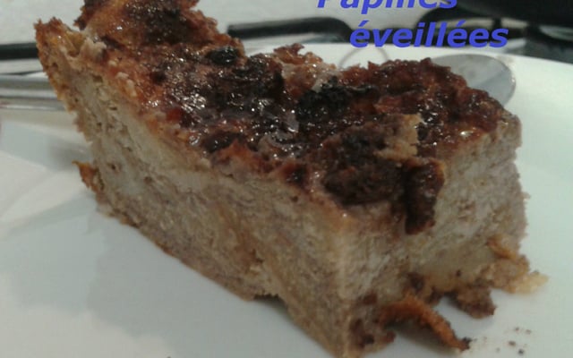 Pudding chocolaté aux pommes