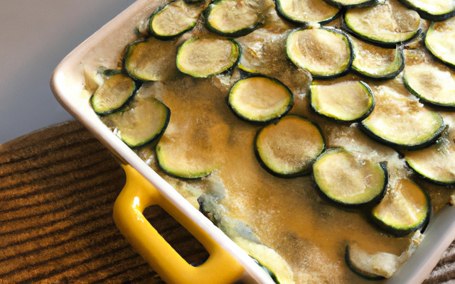 Gratin de courgettes aux ravioles économique