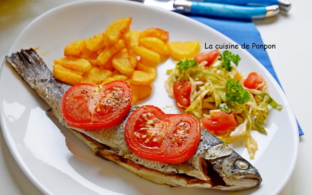 Truite arc-en-ciel au pesto de tomates