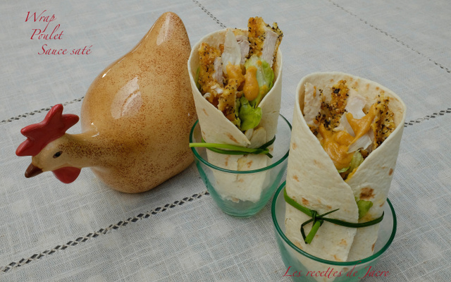 Wrap de poulet pané