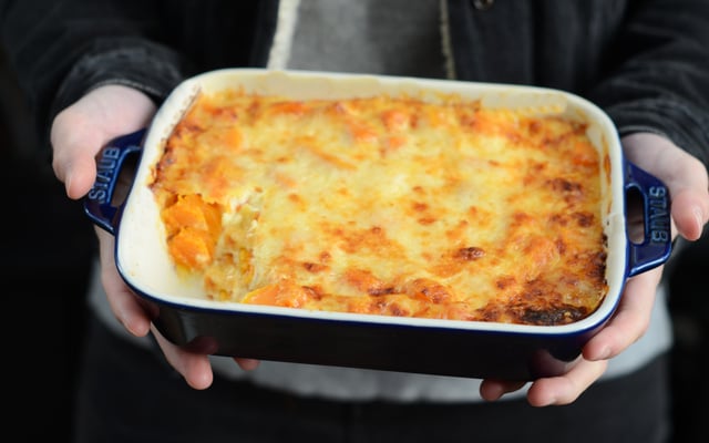 Gratin de butternut au comté