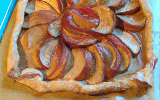 Tarte aux pommes légère à pâte feuilletée croustillante