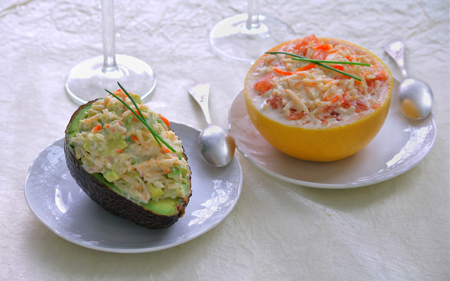 Avocats et pamplemousse au Râpé de la mer Coraya