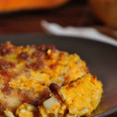Gratin de crozets à la courge