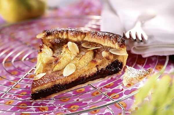 Tarte poire chocolat amandine