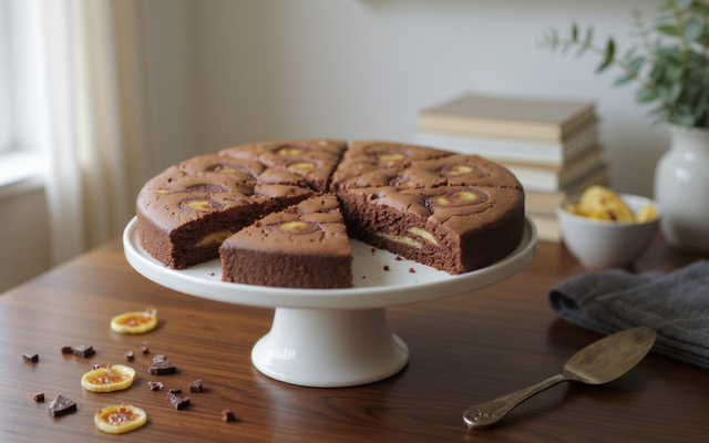 Gâteau moelleux chocolat banane