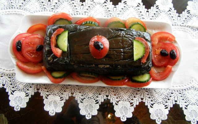 Cake aux aubergines (cuisson vapeur)