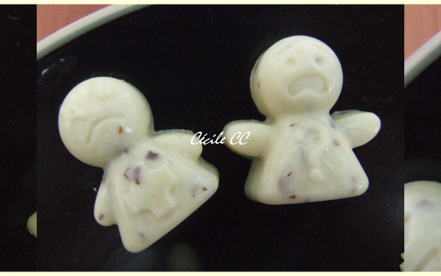 Chocolats blancs noix de coco et noisettes