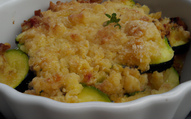 crumble de courgettes (bio)