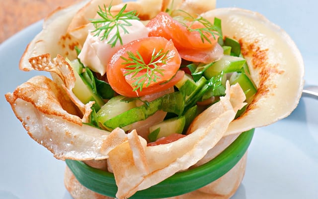 Aumônière de saumon