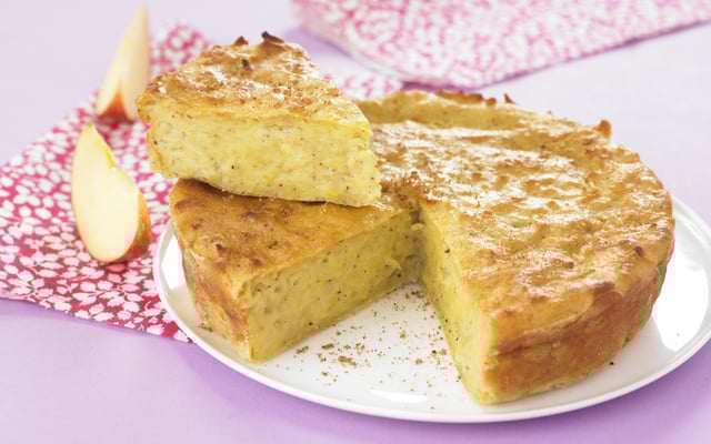 Gâteau léger pomme-cannelle