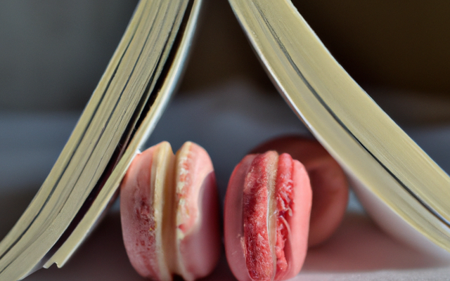 Macaron rose en cœur à la vanille pour la St-Valentin