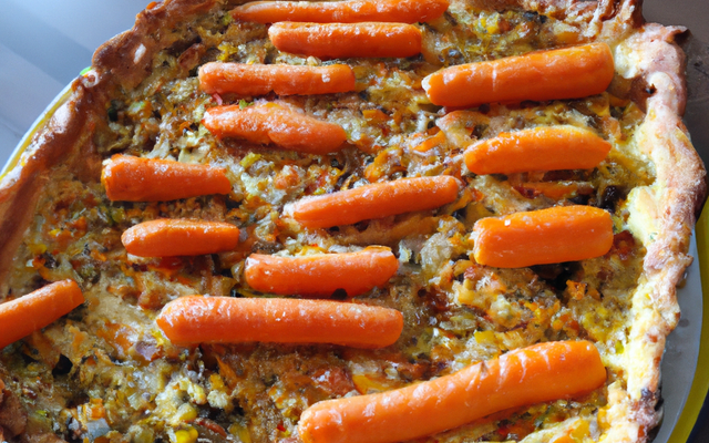 Quiche au colin et carottes