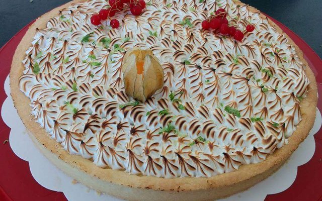 Tarte au citron et meringue caramélisée