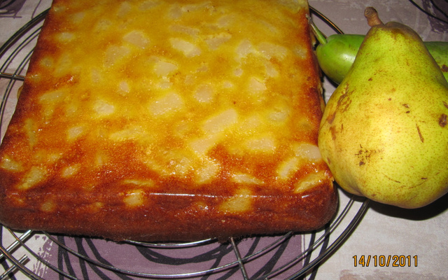 Gâteau aux poires à la cassonade
