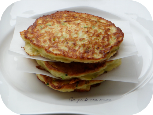 Galettes de courgette & riz