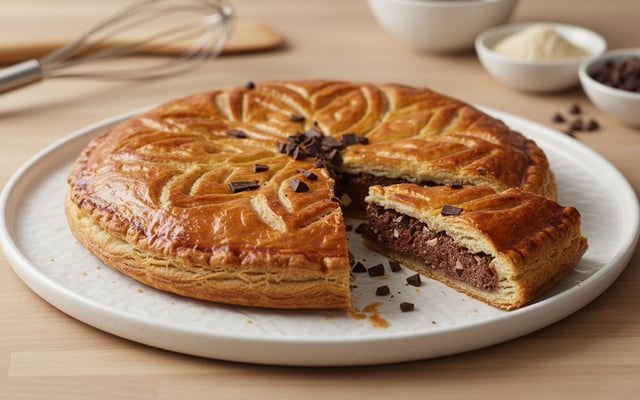 Galette des rois au chocolat et fève tonka
