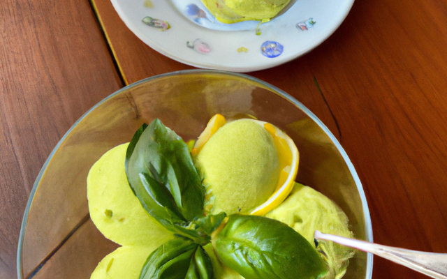 Sorbet au basilic